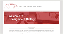 Desktop Screenshot of consignmentgallery.com