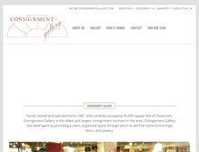 Tablet Screenshot of consignmentgallery.com